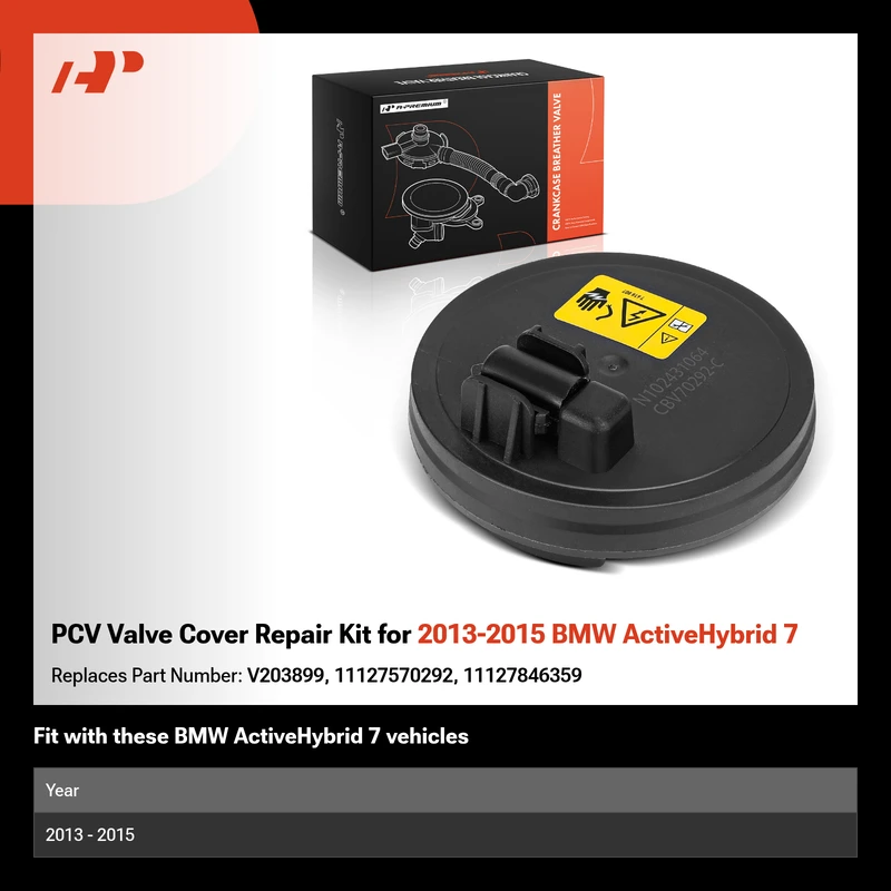 PCV Valve Cover Repair Kit for 2013-2015 BMW ActiveHybrid 7