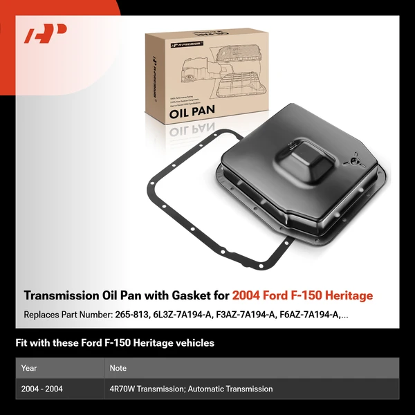 Transmission Oil Pan with Gasket for 2004 Ford F-150 Heritage