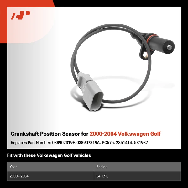 Crankshaft Position Sensor for 2000-2004 Volkswagen Golf