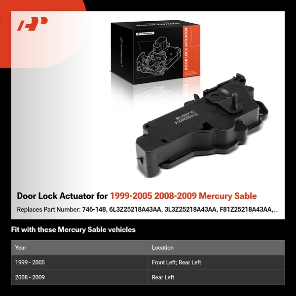 Door Lock Actuator for 1999-2005 2008-2009 Mercury Sable