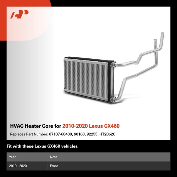 HVAC Heater Core for 2010-2020 Lexus GX460