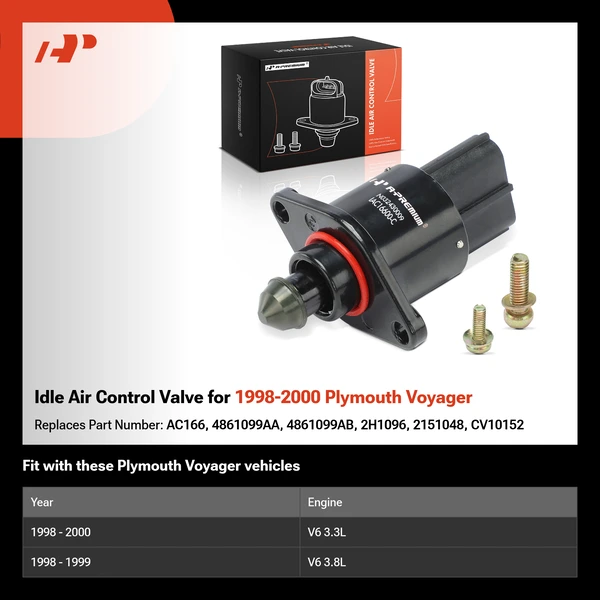 Idle Air Control Valve for 1998-2000 Plymouth Voyager