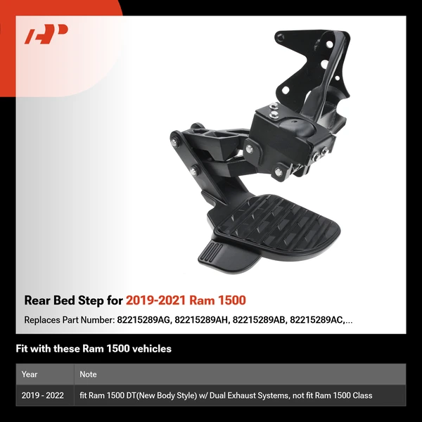 Rear Bed Step for 2019-2021 Ram 1500