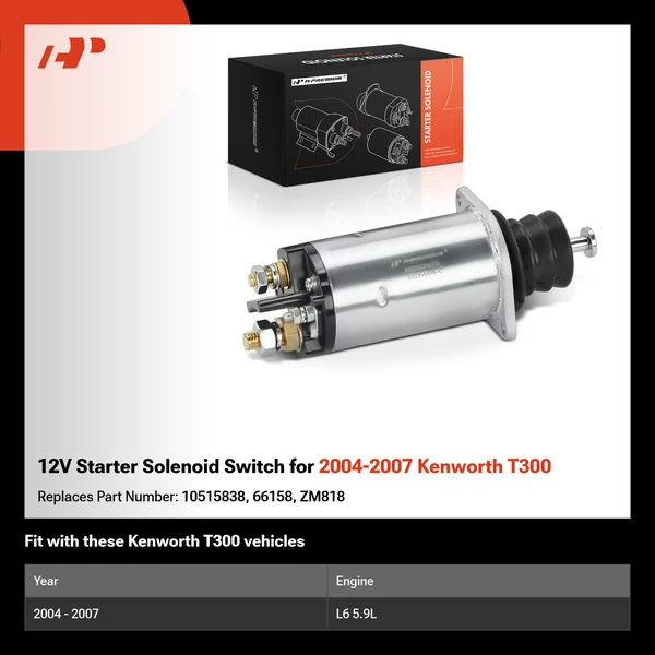 12V Starter Solenoid Switch for 2004-2007 Kenworth T300