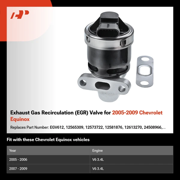 Exhaust Gas Recirculation (EGR) Valve for 2005-2009 Chevrolet Equinox