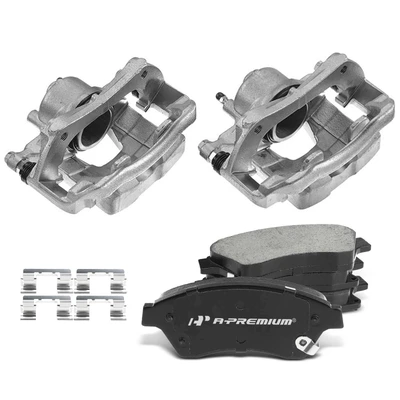 6 Pcs Front Disc Brake Calipers & Ceramic Pads