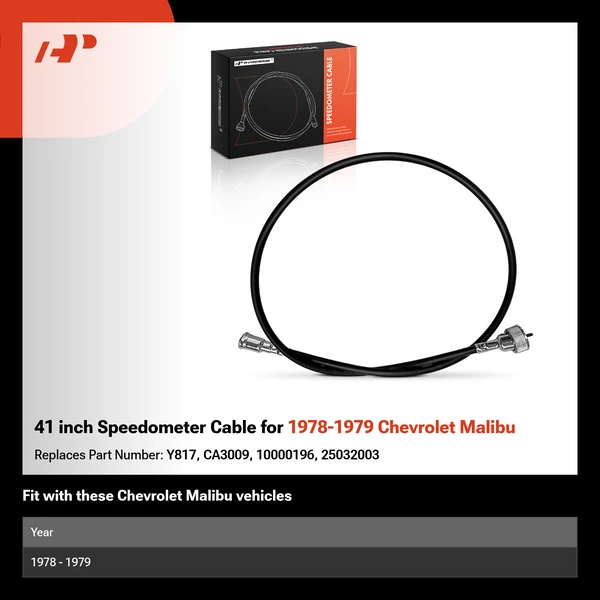 41 inch Speedometer Cable for 1978-1979 Chevrolet Malibu