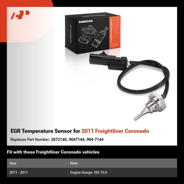 EGR Temperature Sensor for 2011 Freightliner Coronado