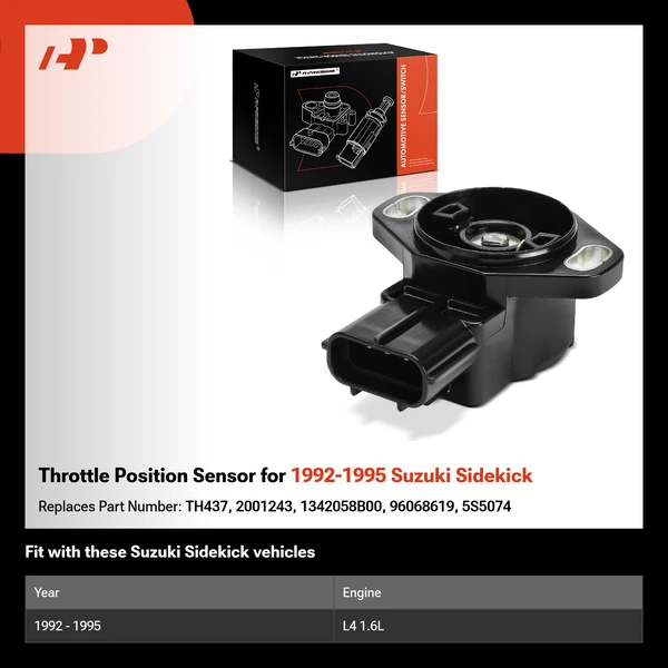 Throttle Position Sensor for 1992-1995 Suzuki Sidekick
