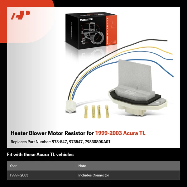 Heater Blower Motor Resistor for 1999-2003 Acura TL