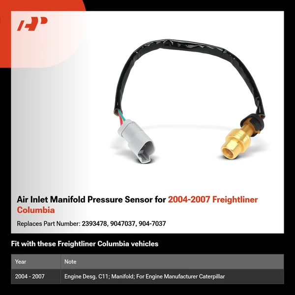 Air Inlet Manifold Pressure Sensor for 2004-2007 Freightliner Columbia