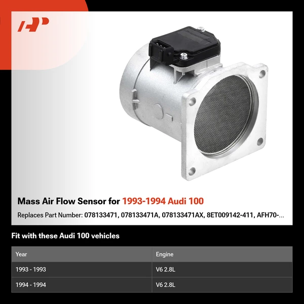 Mass Air Flow Sensor for 1993-1994 Audi 100