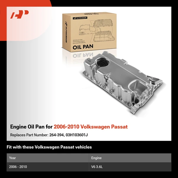 Engine Oil Pan for 2006-2010 Volkswagen Passat