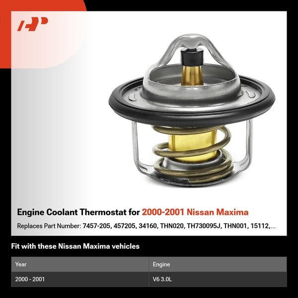 Engine Coolant Thermostat for 2000-2001 Nissan Maxima