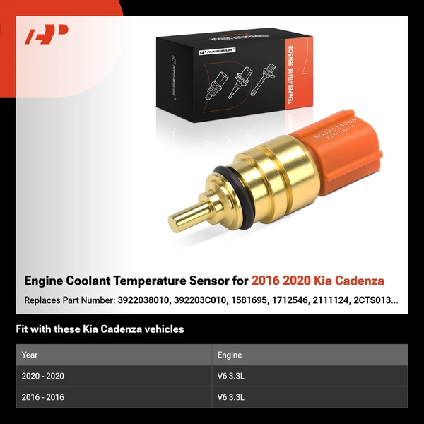 Engine Coolant Temperature Sensor for 2016 2020 Kia Cadenza