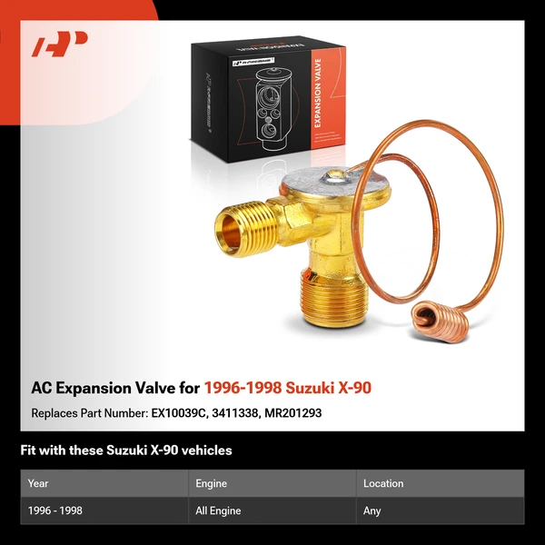 AC Expansion Valve for 1996-1998 Suzuki X-90