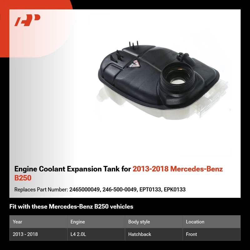 Engine Coolant Expansion Tank for 2013-2018 Mercedes-Benz B250