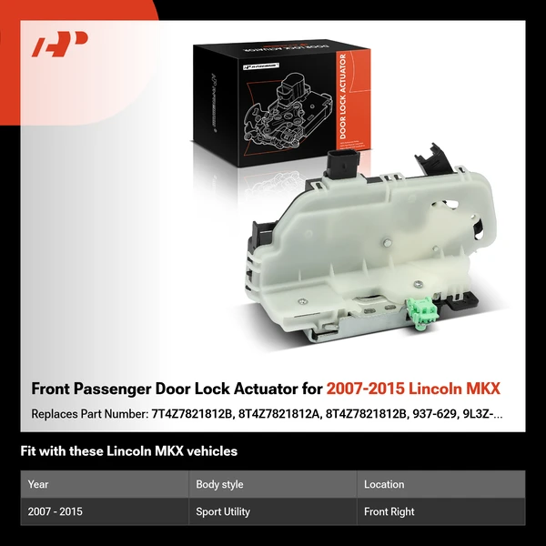 Front Passenger Door Lock Actuator for 2007-2015 Lincoln MKX