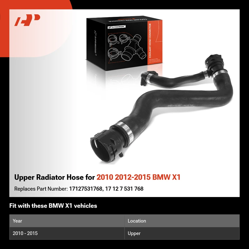 Upper Radiator Hose for 2010 2012-2015 BMW X1