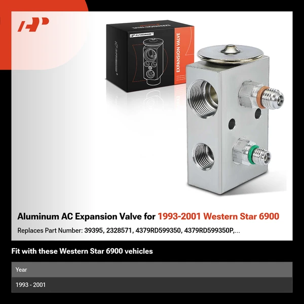 Aluminum AC Expansion Valve for 1993-2001 Western Star 6900