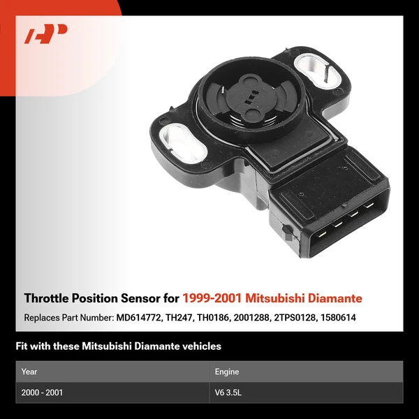 Throttle Position Sensor for 1999-2001 Mitsubishi Diamante