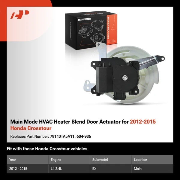 Main Mode HVAC Heater Blend Door Actuator for 2012-2015 Honda Crosstour
