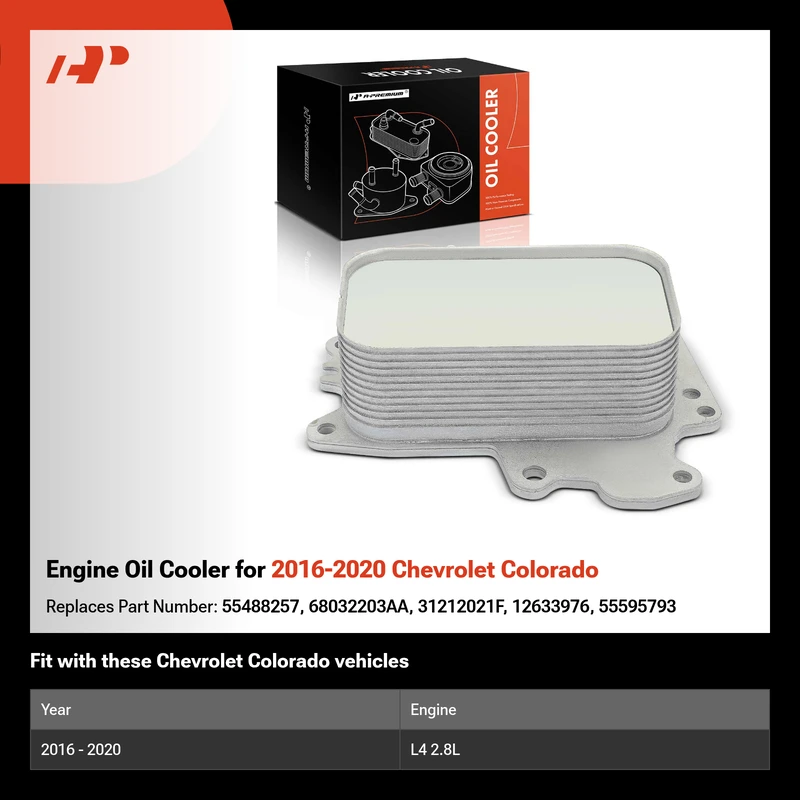 Engine Oil Cooler for 2016-2020 Chevrolet Colorado