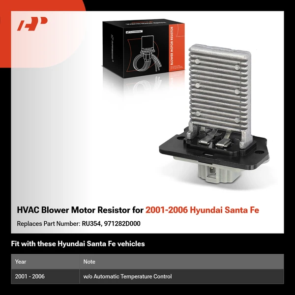HVAC Blower Motor Resistor for 2001-2006 Hyundai Santa Fe