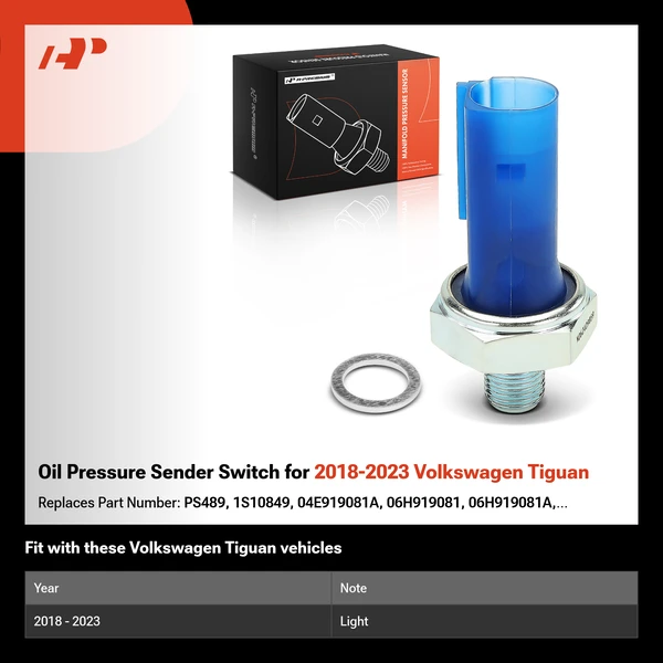 Oil Pressure Sender Switch for 2018-2023 Volkswagen Tiguan