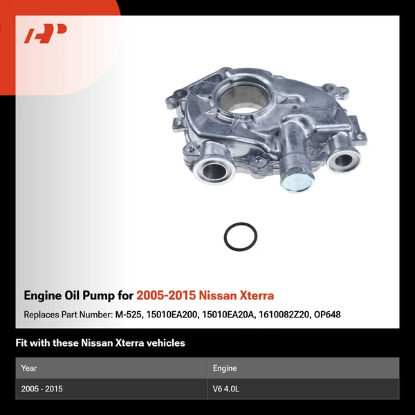 Engine Oil Pump for 2005-2015 Nissan Xterra