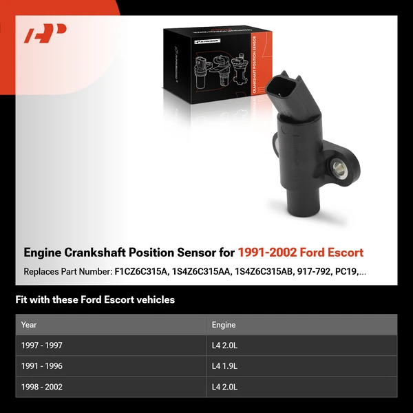 Engine Crankshaft Position Sensor for 1991-2002 Ford Escort