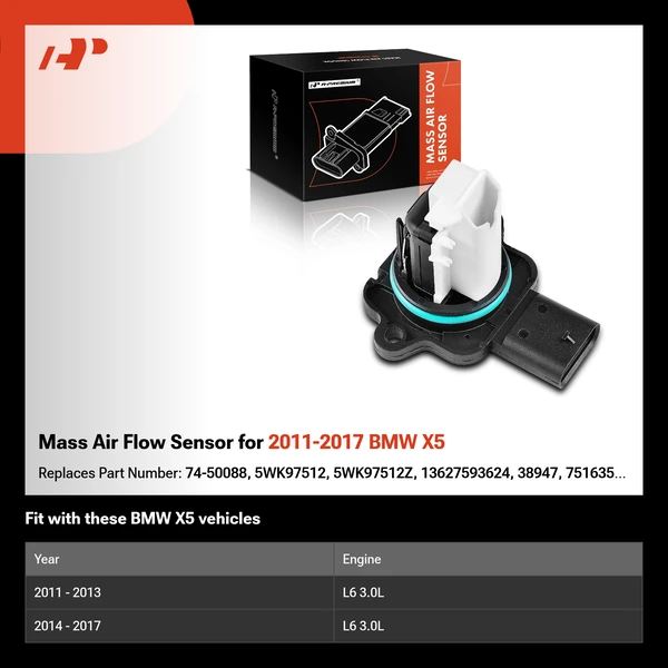 Mass Air Flow Sensor for 2011-2017 BMW X5