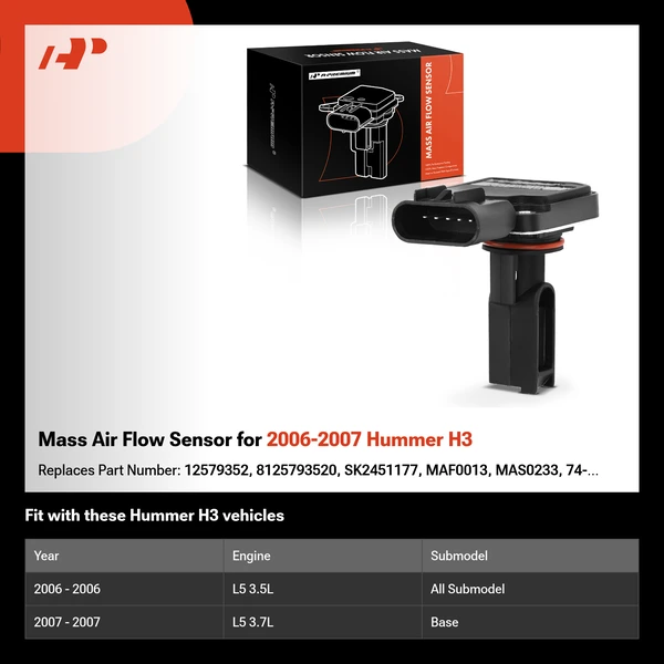 Mass Air Flow Sensor for 2006-2007 Hummer H3