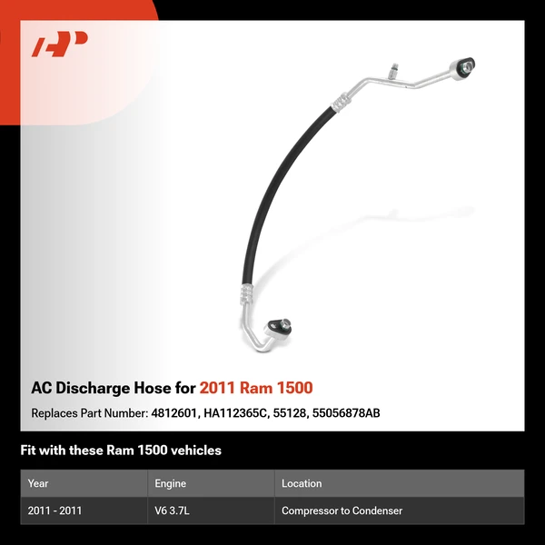 AC Discharge Hose for 2011 Ram 1500
