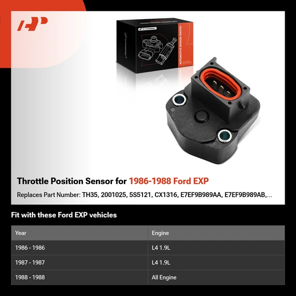 Throttle Position Sensor for 1986-1988 Ford EXP