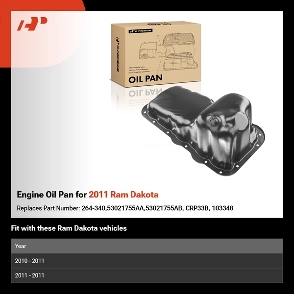 Engine Oil Pan for 2011 Ram Dakota