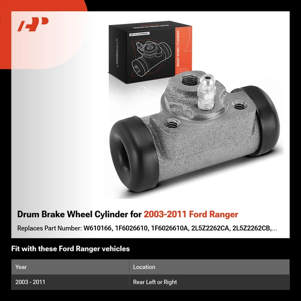 Drum Brake Wheel Cylinder for 2003-2011 Ford Ranger