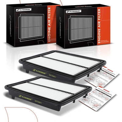 2 Pcs Engine Air Filter