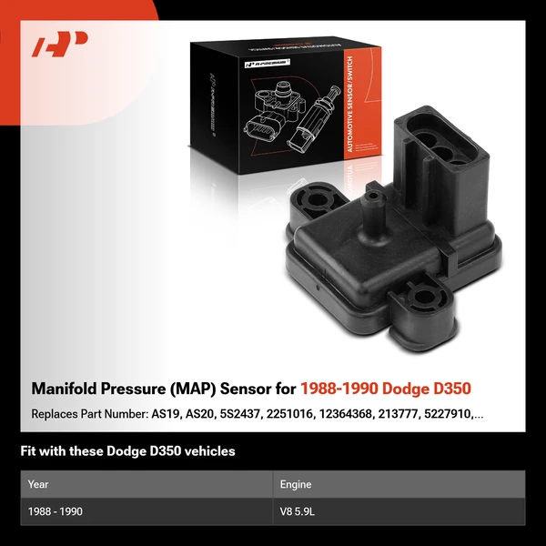 Manifold Pressure (MAP) Sensor for 1988-1990 Dodge D350