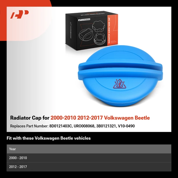 Radiator Cap for 2000-2010 2012-2017 Volkswagen Beetle