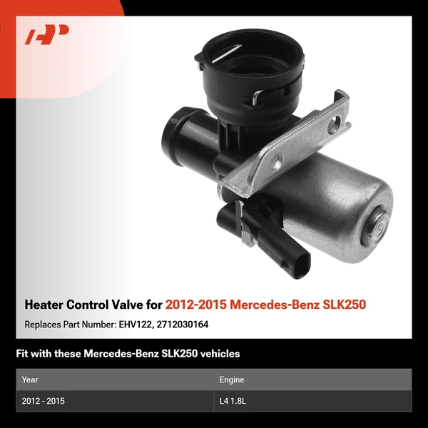 Heater Control Valve for 2012-2015 Mercedes-Benz SLK250