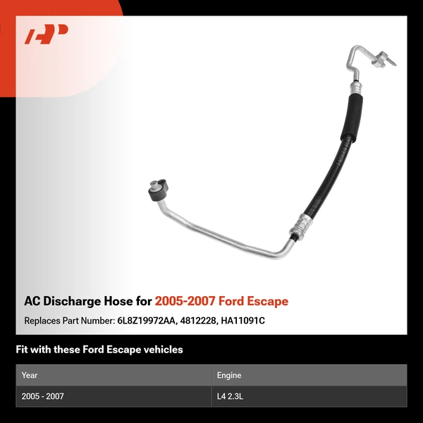 AC Discharge Hose for 2005-2007 Ford Escape