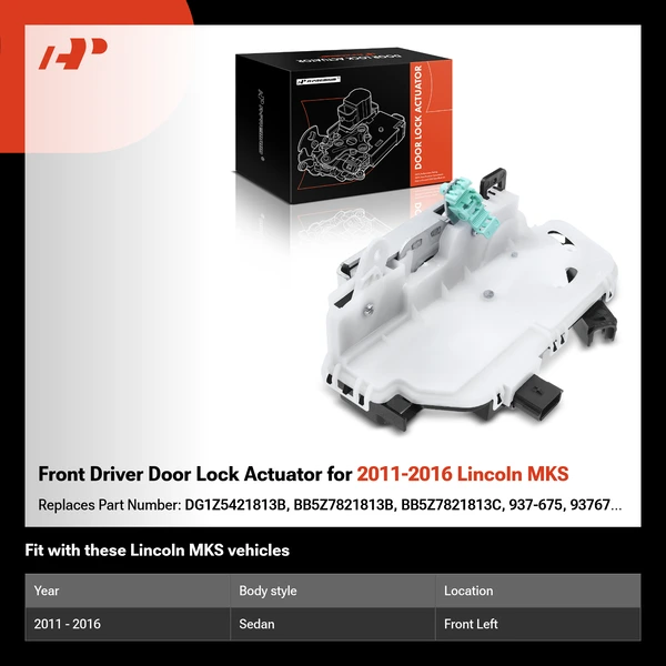 Front Driver Door Lock Actuator for 2011-2016 Lincoln MKS