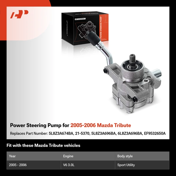 Power Steering Pump for 2005-2006 Mazda Tribute