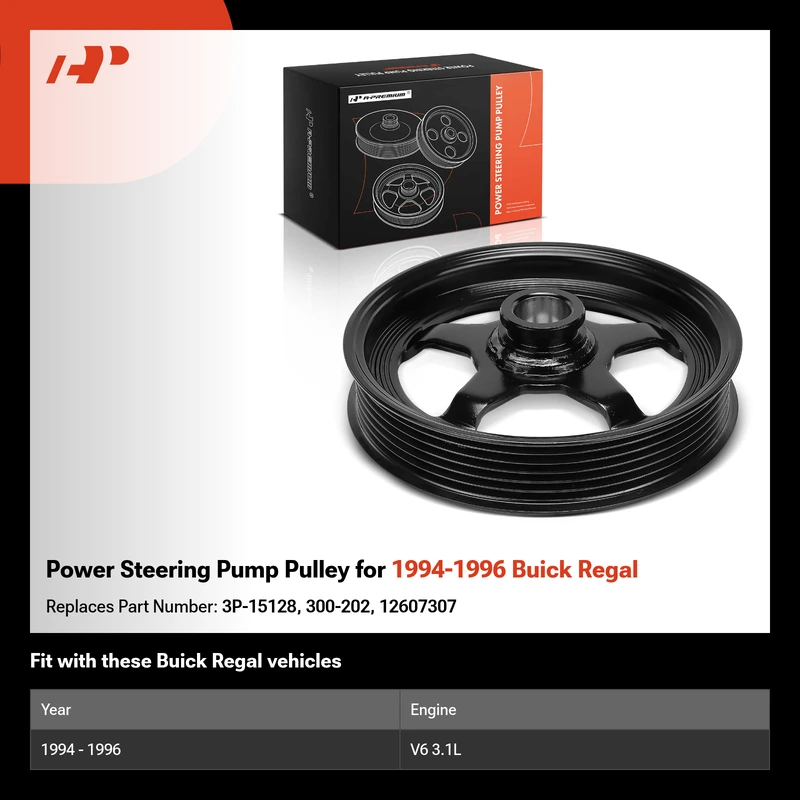 Power Steering Pump Pulley for 1994-1996 Buick Regal