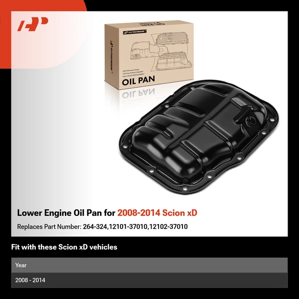 Lower Engine Oil Pan for 2008-2014 Scion xD