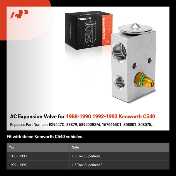 AC Expansion Valve for 1988-1990 1992-1993 Kenworth C540