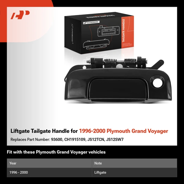 Liftgate Tailgate Handle for 1996-2000 Plymouth Grand Voyager