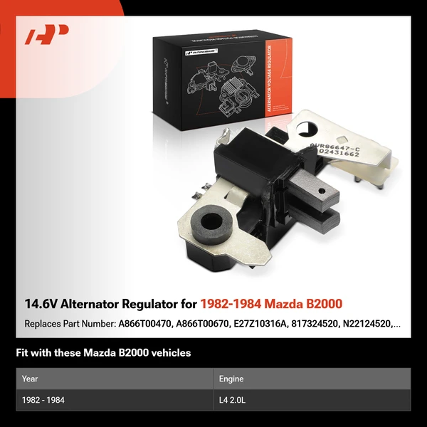 14.6V Alternator Regulator for 1982-1984 Mazda B2000