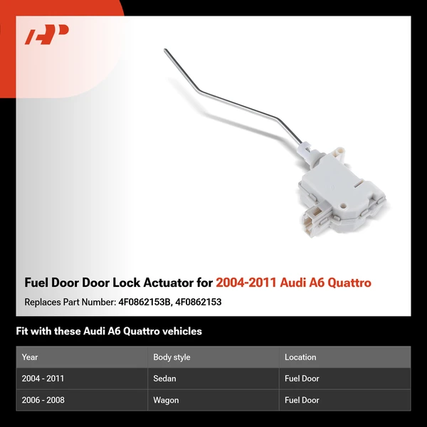 Fuel Door Door Lock Actuator for 2004-2011 Audi A6 Quattro